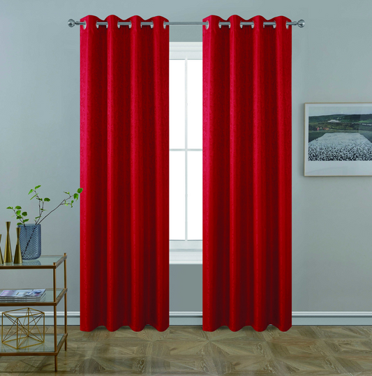 BT260-63 RICKY JACQUARD WINDOW CURTAIN WITH FOAM BACKING 54X63IN