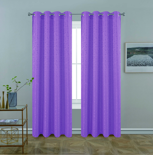 BT261-84 KAITLYN JACQUARD WINDOW CURTAIN WITH FOAM BACKING 54X84IN