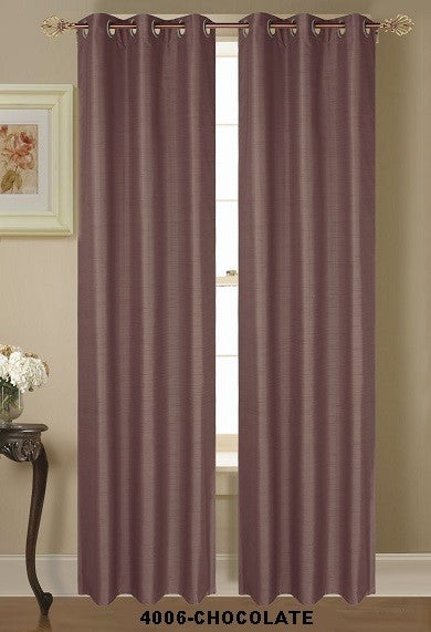 4006-84 DESTINY 2PC FAUX SILK BLACKOUT 37*84"*2