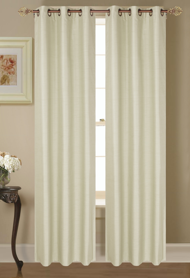 4006-84 DESTINY 2PC FAUX SILK BLACKOUT 37*84"*2