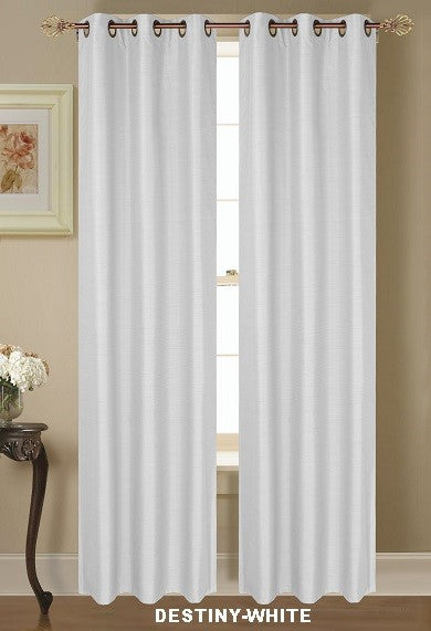 4006-84 DESTINY 2PC FAUX SILK BLACKOUT 37*84"*2