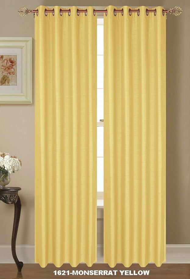 4006-84 DESTINY 2PC FAUX SILK BLACKOUT 37*84"*2