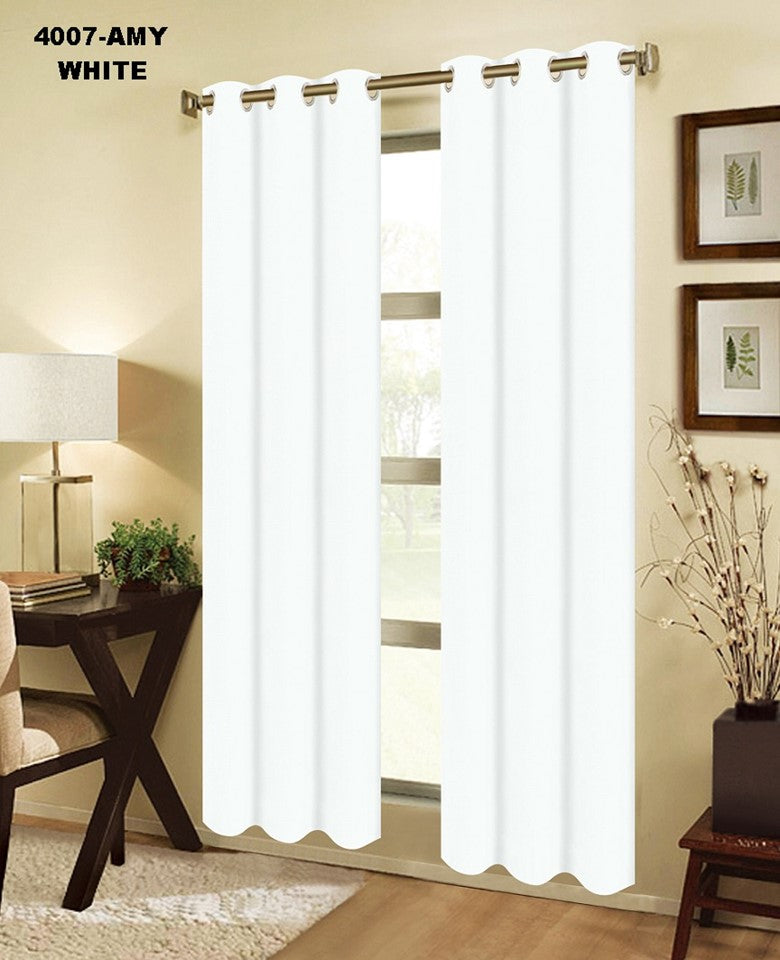 4007-63 AMY 2PC WOVEN BLACKOUT W/6 GROMMETS 2*37*63