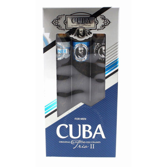 CUBA - TRIO 2 ( CUBA WINTER, CUBA SHADO, CUBA PRESTIGE BLACK ) 3PC SET ( M ) 3.4 OZ
