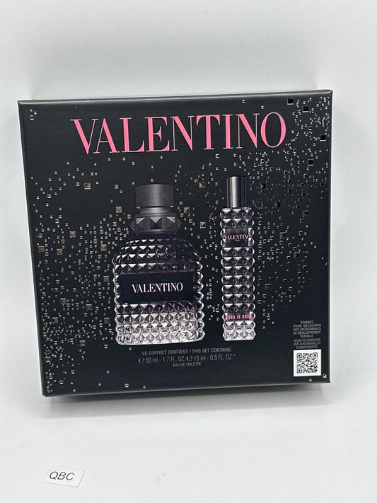Valentino Beauty - Uomo Born In Roma 2Pc Set 3.4 Edt + 15 Ml Edt ( M )