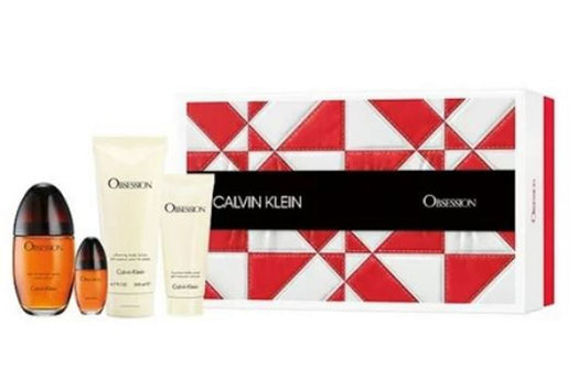 Calvin Klein - Obsession 4Pc Set ( 3.4 Edp + 6.7 Bl + 3.4 Sg + 0.5 Edp ) ( W ) 3.4 Oz