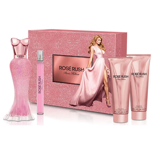 Paris Hilton - Rose Rush 4Pc Set ( W ) 3.4 Oz