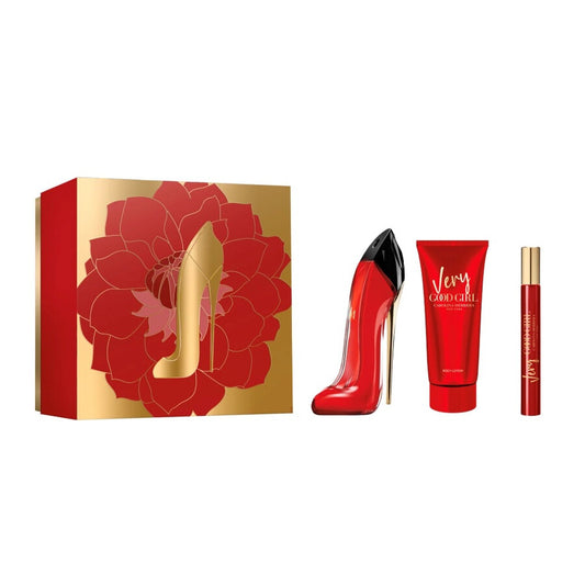 Carolina Herrera - Very Good Girl Edp 3Pc Set + Body Lotion 3.4 Oz + 0.34 Edp ( W )
