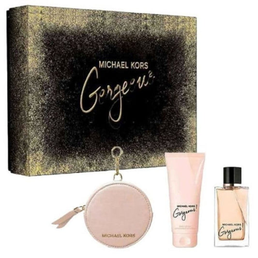Michael Kors - Gorgeous Edp 3.4 Oz + 3.4 Oz Bl + Designer Pouch 3Pc Set ( W )