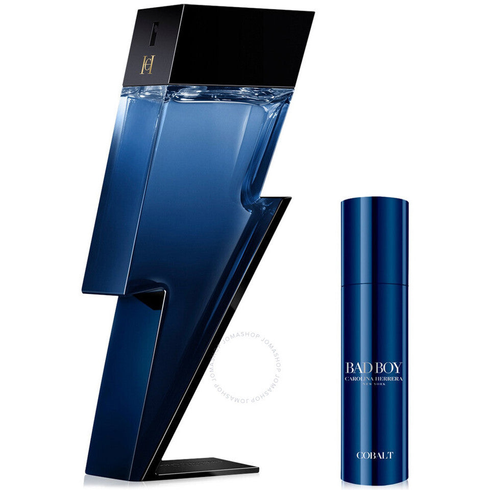 Carolina Herrera - Bad Boy Cobalt + 0.34Oz 2Pc Set Edp ( M ) 3.4 Oz
