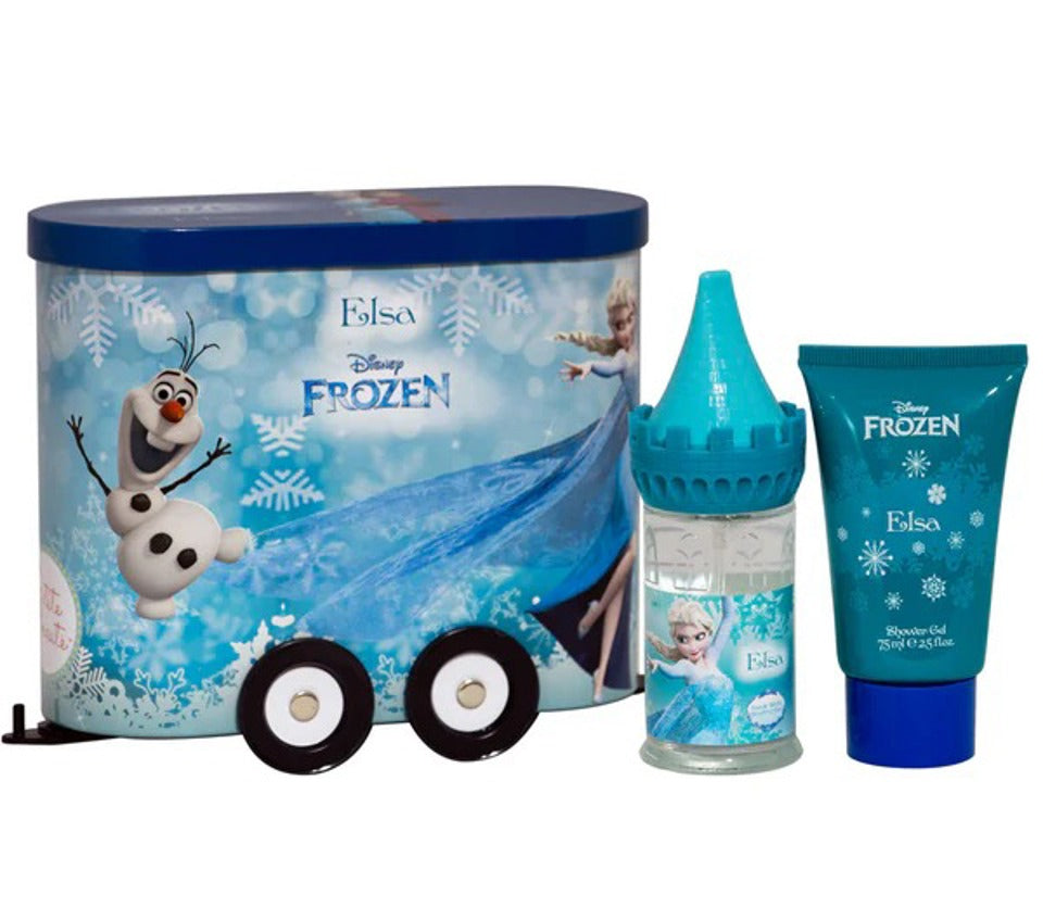 Disney - Frozen Elsa 2Pc Set ( 1.7 Edt+2.5 Sg (C) Tin Train Wagon ) ( W )