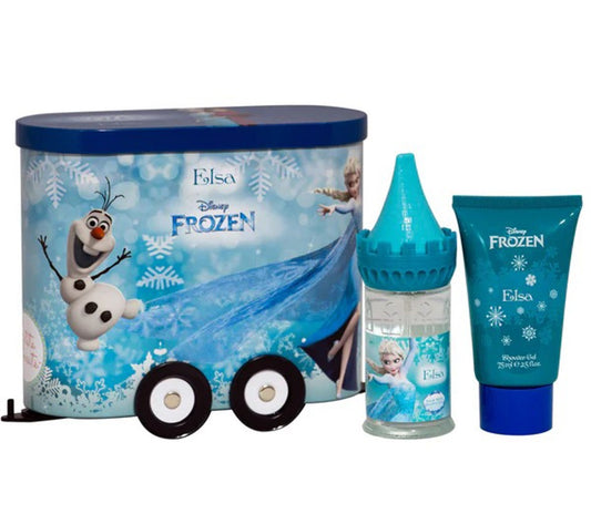 Disney - Frozen Elsa 2Pc Set ( 1.7 Edt+2.5 Sg (C) Tin Train Wagon ) ( W )