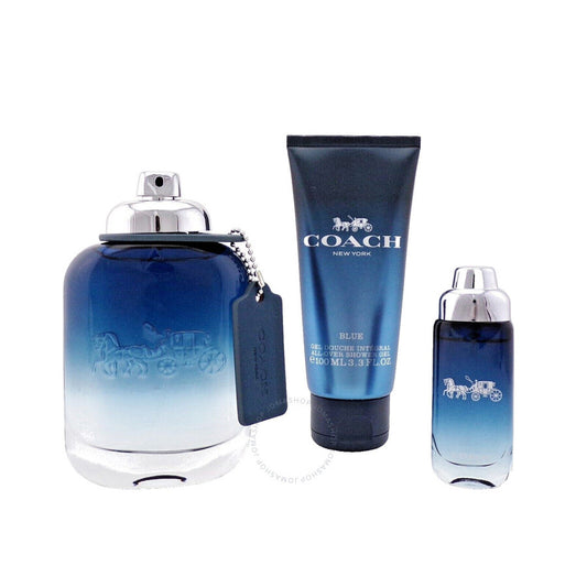 Coach - Coach Blue Edt ( 3.4 Edt + 3.4 Sg + 0.50 Oz Mini )3Pc Set ( M ) 3.4 Oz