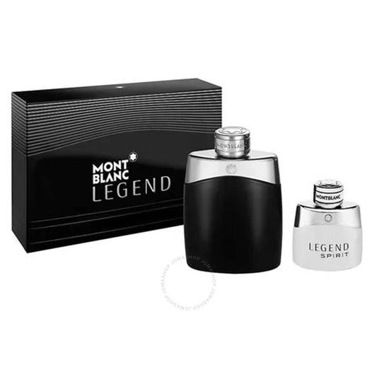 Mont Blanc - ( Legend 3.4 Edt, Legend Spirit 1.0 Edt ) 2Pc Set ( M ) 3.3 Oz