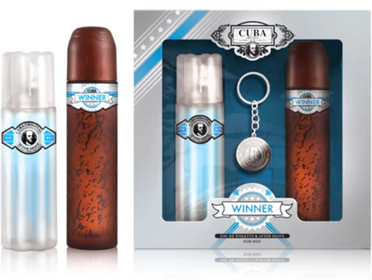 Cuba - Winner 3Pc Set W/Keychain ( M ) 3.4 Oz
