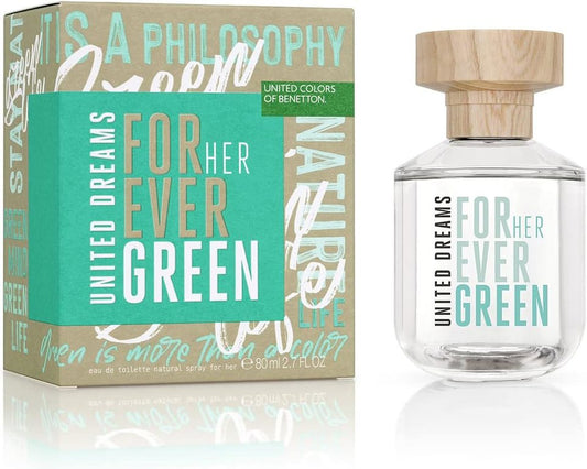 United Colors - United Dreams Forever Green For Her Edt ( W ) 2.7 Oz