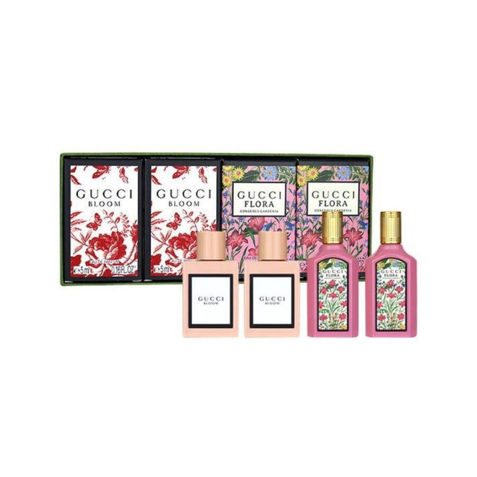 Gucci - Purse Spray ( Gucci Bloom 5Ml Edp + Gucci Flora 5Ml Edp ) 4Pc Set ( W )