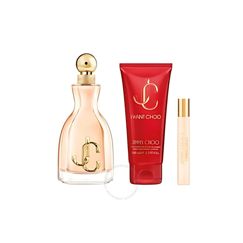 Jimmy Choo - I Want Choo ( 3.4 Edp + 0.25 Edp + 3.4 Bl ) 3Pc Set ( W ) 3.4 Oz