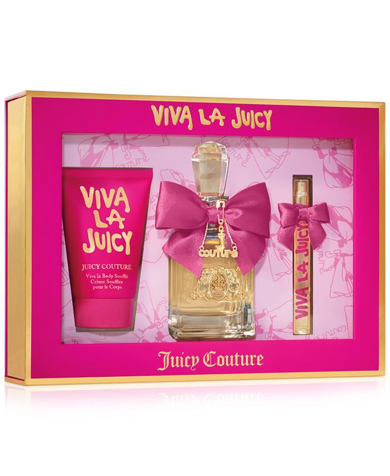 Juicy Couture - Viva La Juicy 3Pc Set W/Souffle Hard Box ( W ) 3.4 Oz