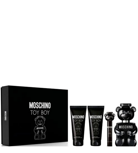 Moschino - Toy Boy ( 3.4 Edp, 3.4 Sg, 3.4 As Balm, 0.34 Edp ) 4Pc Set ( M ) 3.4 Oz
