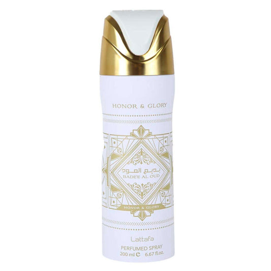 Lattafa - Badee Al Oud Honor & Glory White Body Spray ( W ) 6.7 Oz