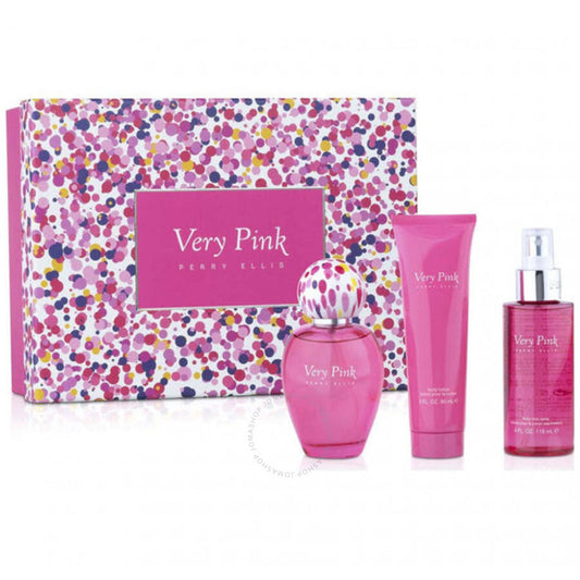 Perry Ellis - Very Pink 3Pc Set ( W ) 3.4 Oz