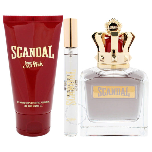 Jean Paul - Gaultier Scandal 3Pc Set (3.4Oz Edt +0.34Oz Edt Mini+2.5Sg ) ( M )