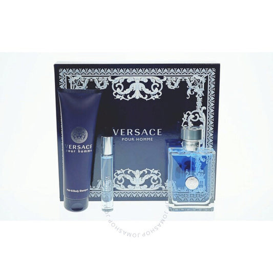 Versace - Versace Pour Homme 3Pc Set ( 3.4 Edt + 0.3 Edt + 5.0 Hair & Body Shampoo ) ( M )