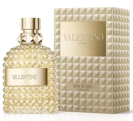 VALENTINO BEAUTY - UOMO BORN IN ROMA GOLD EDT ( M ) 3.4 OZ