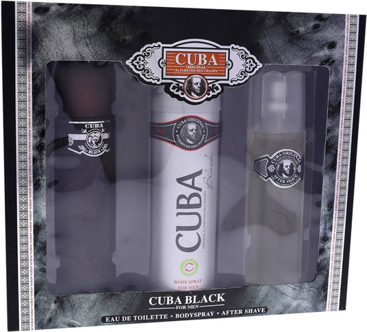 Cuba - Black 3Pc Set ( M ) 3.4 Oz
