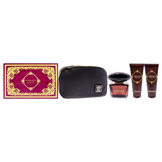 Versace - Crystal Noir 4Pc Set W/Bag ( W ) 3.4 Oz