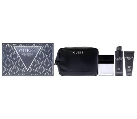 Guess - Seductive Homme Noir 4Pc Set ( M ) 3.4 Oz