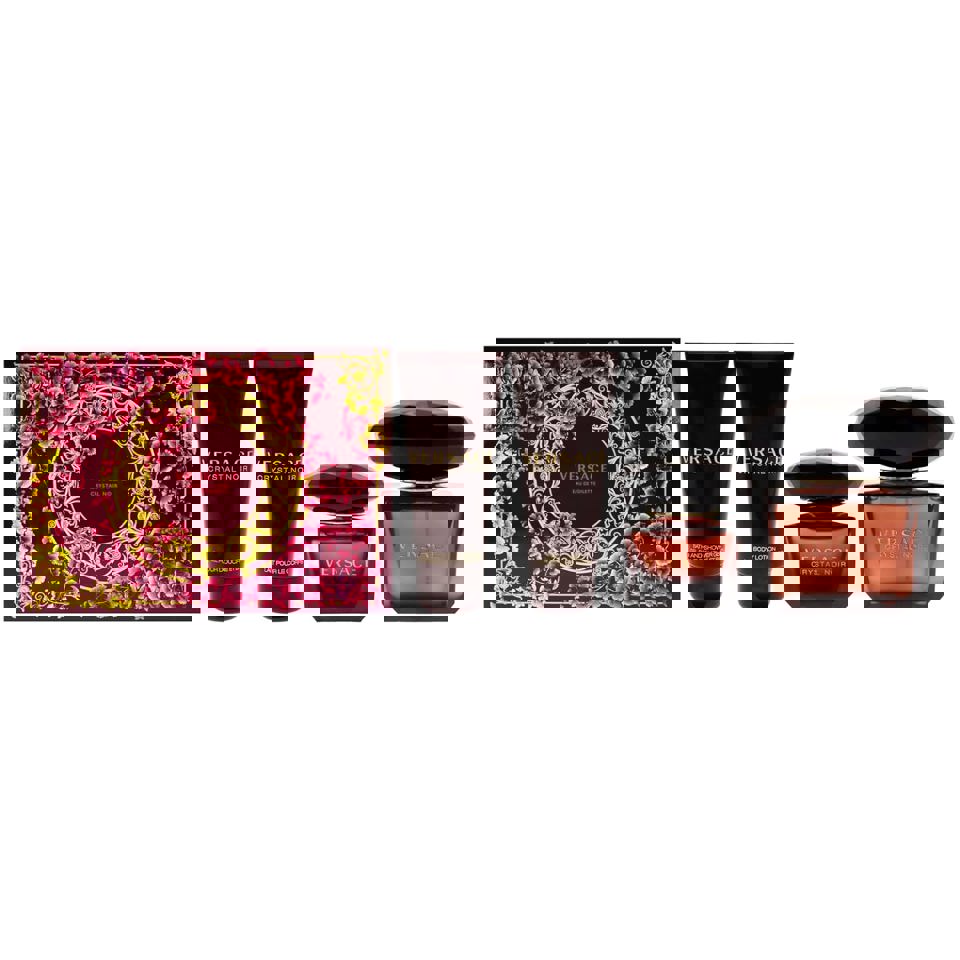 Versace - Crystal Noir 4Pc Set ( 3.4 Edp + 3.4 Bl + 3.4 Sg + .17 Edp ) ( W )