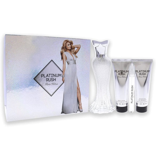 Paris Hilton - Platinum Rush 4Pc Set ( W ) 3.4 Oz