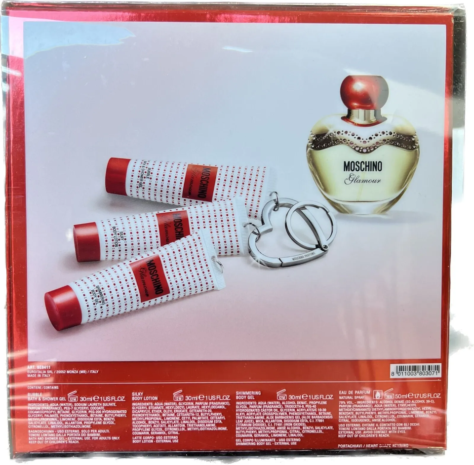 Moschino - Glamour 4Pc Set 1.7 Oz Edt + Shower Gel 1 Oz + Body Lotion 1 Oz + Body Gel 1 Oz ( W )