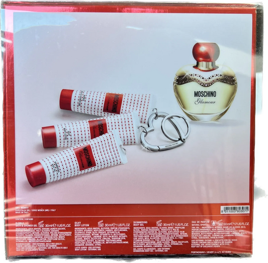 Moschino - Glamour 4Pc Set 1.7 Oz Edt + Shower Gel 1 Oz + Body Lotion 1 Oz + Body Gel 1 Oz ( W )