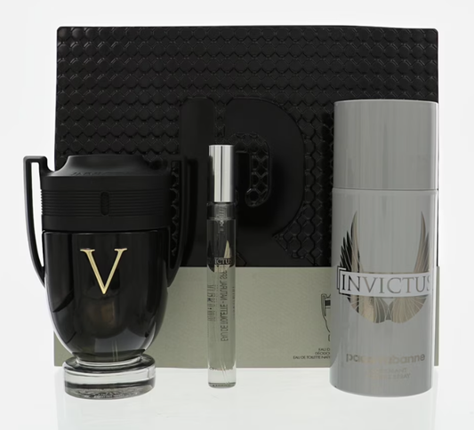 PACO RABANNE - INVICTUS VICTORY 3PC SET ( M ) 3.4 OZ
