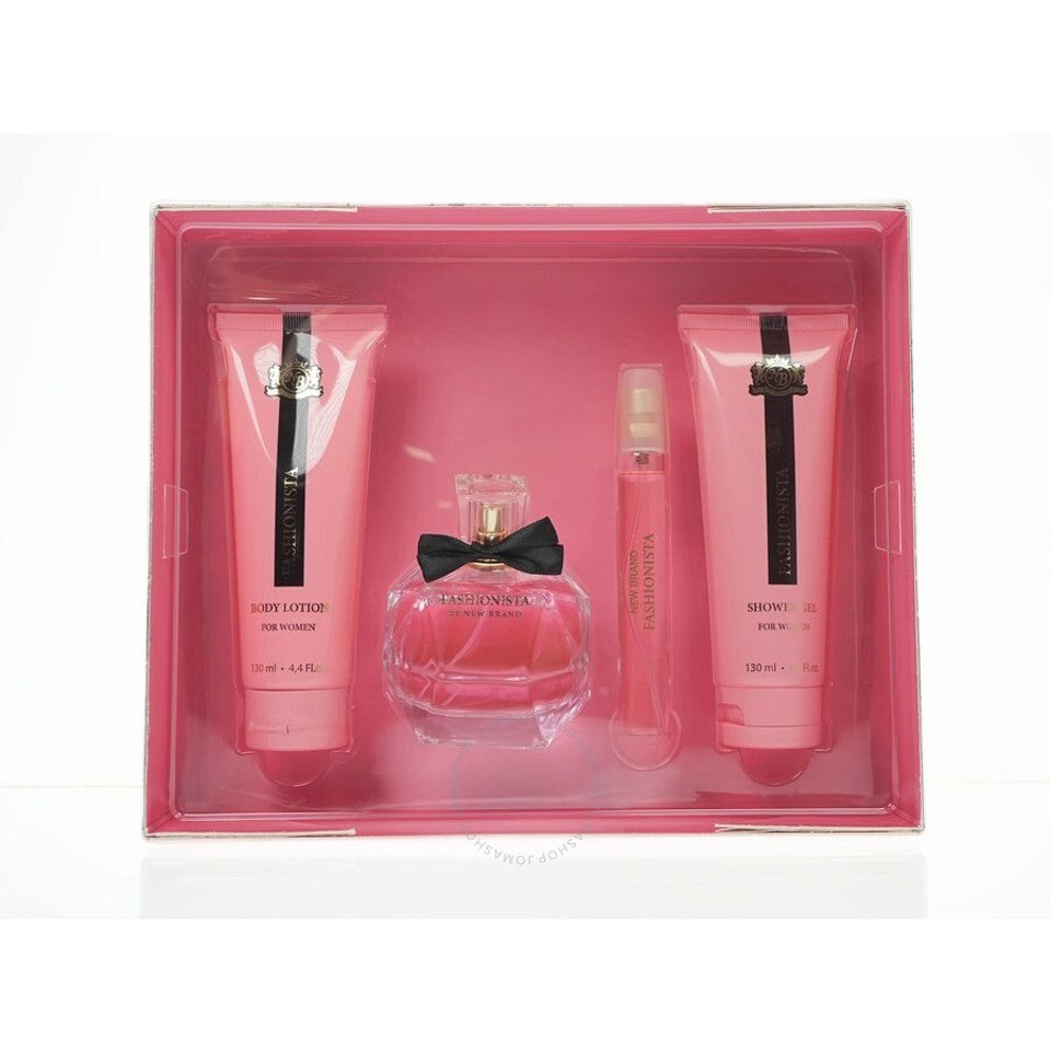 New Brand - Prestige Fashionista 4Pc Set Edp ( W ) 3.3 Oz
