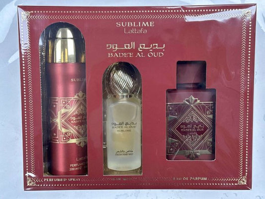Lattafa - Badee Al Oud Sublime 3Pc Set ( W )