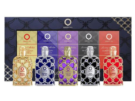 Orientica - Royal Amber, Royal Bleu, Velvet Gold, Oud Saffron, Amber Rouge 5Pc Set Minis ( W )