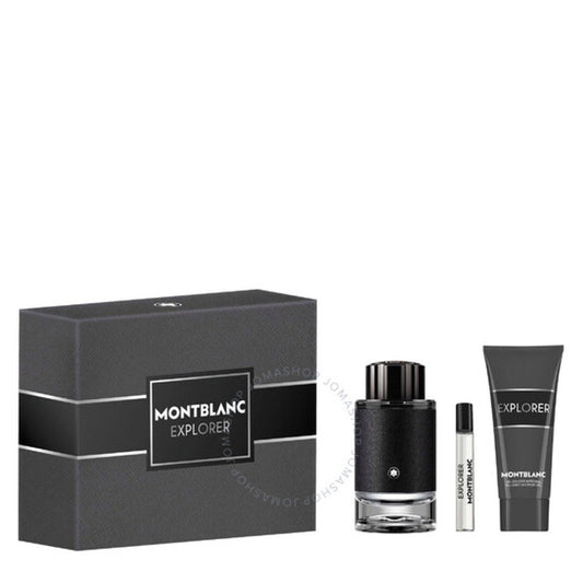 Mont Blanc - Explorer ( 3.3 Edp + 7.5Ml Travel Spy + 3.3 Sg ) 3Pc Set ( M ) 3.4 Oz