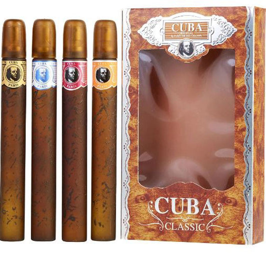 Cuba - Gold + Blue + Red + Orange 4Pc Set ( M ) 1.17 Oz