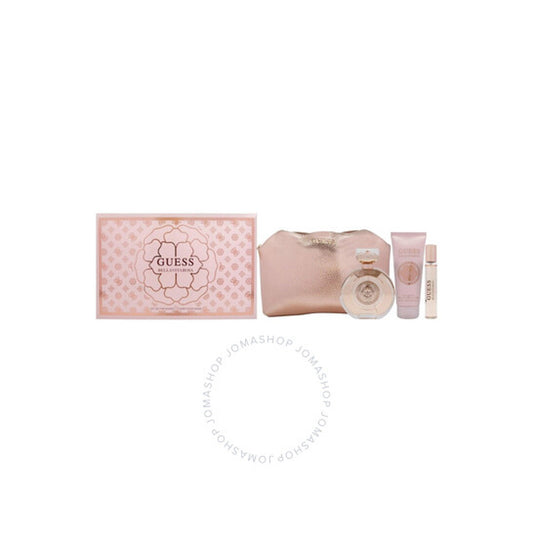 Guess - Bella Vita Rosa ( 3.4 Edt + 15Ml + 3.4 Bl + Pouch ) 4Pc Set ( W ) 3.4 Oz