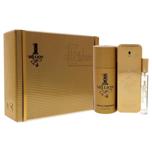 Paco Rabanne - 1 Million 3Pc Set ( M ) 3.4 Oz