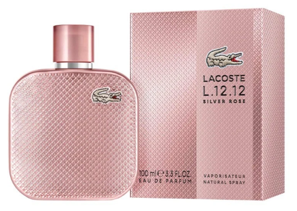 LACOSTE - L.12.12 SILVER ROSE EDP ( W ) 3.3 OZ