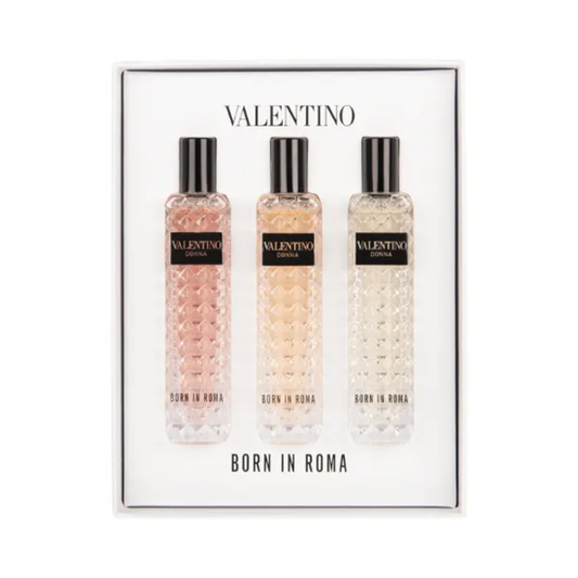 Valentino Beauty - Born In Roma 0.50 Oz Edp + Coral Fantasy 0.50 Oz Edp + Yellow Dream 0.50 Oz Edp 3Pc Set ( M )